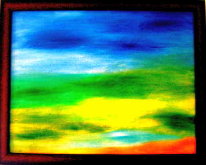 Monsoon Colours<br>
     (Oil On Canvas 14*18)
